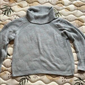 Free People Gray Cowl Neck Sweater